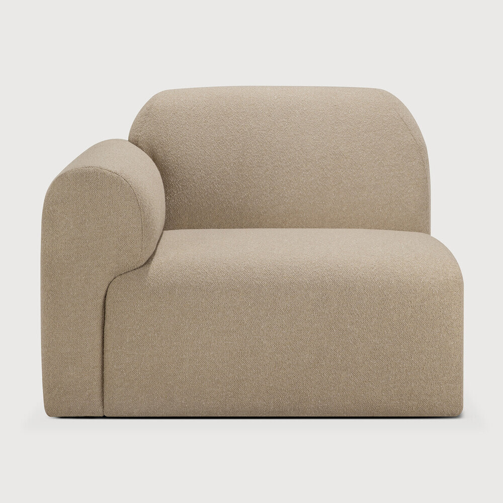 Ethnicraft Modulaire Bank Bulky Hoek Arm Rechts - Almond | Ethnicraft