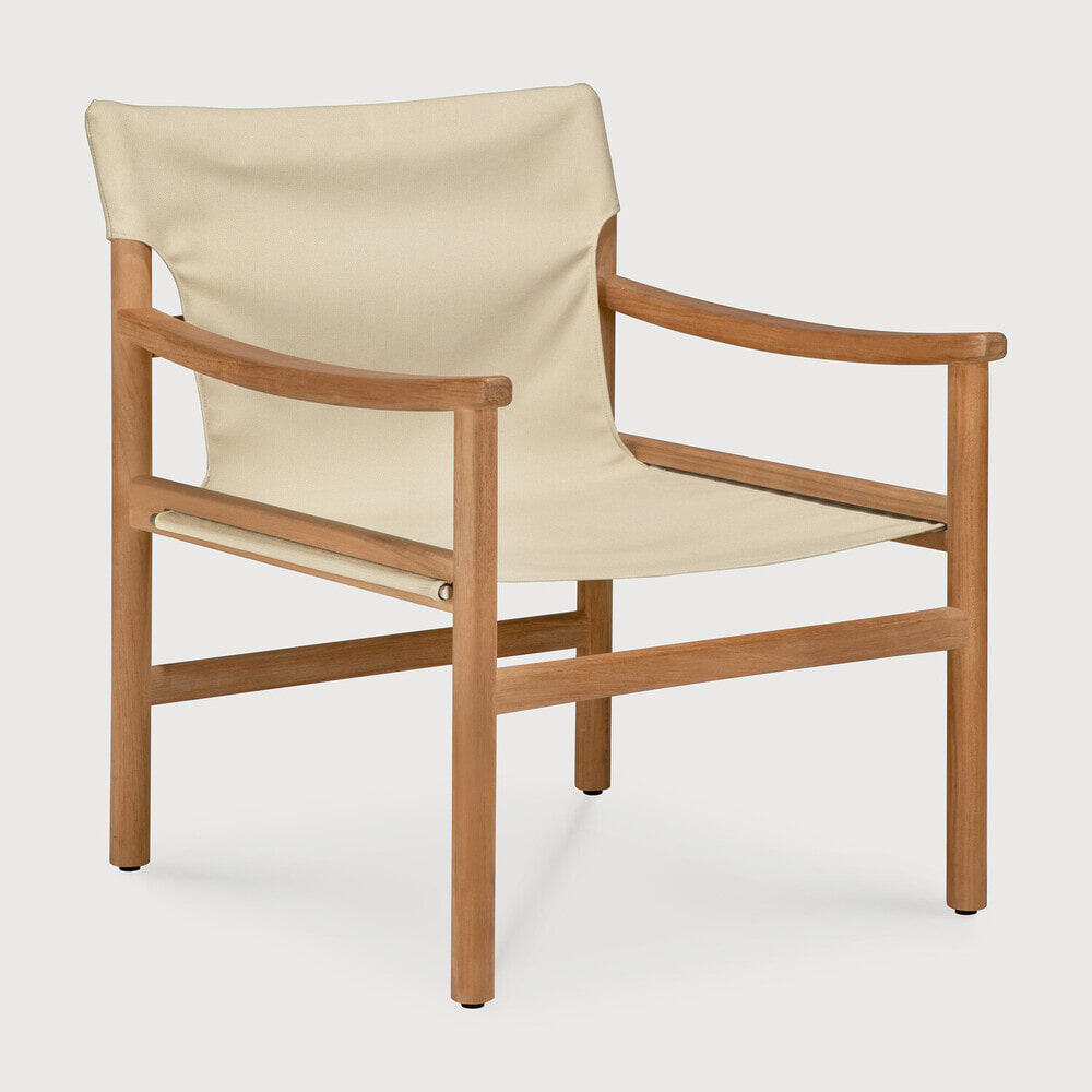 Ethnicraft Outdoor Loungestoel Safari Teakhout - Dune | Ethnicraft