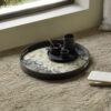Ethnicraft Rond Dienblad Organic 48cm - Zwart | Ethnicraft
