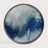 Ethnicraft Rond Dienblad Tribal Quest 48cm - Blue Mist | Ethnicraft