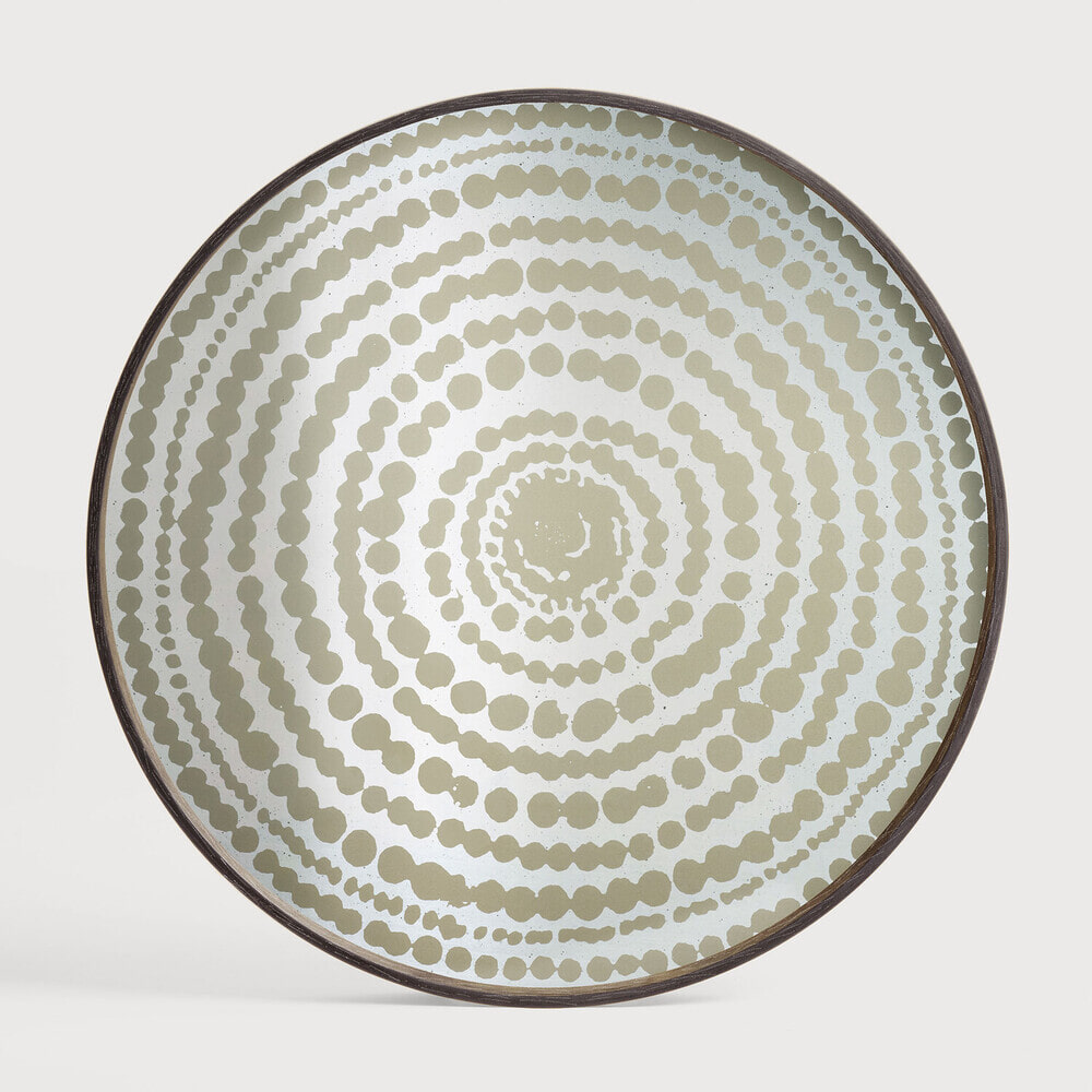 Ethnicraft Rond Dienblad Tribal Quest 61cm - Goud | Ethnicraft