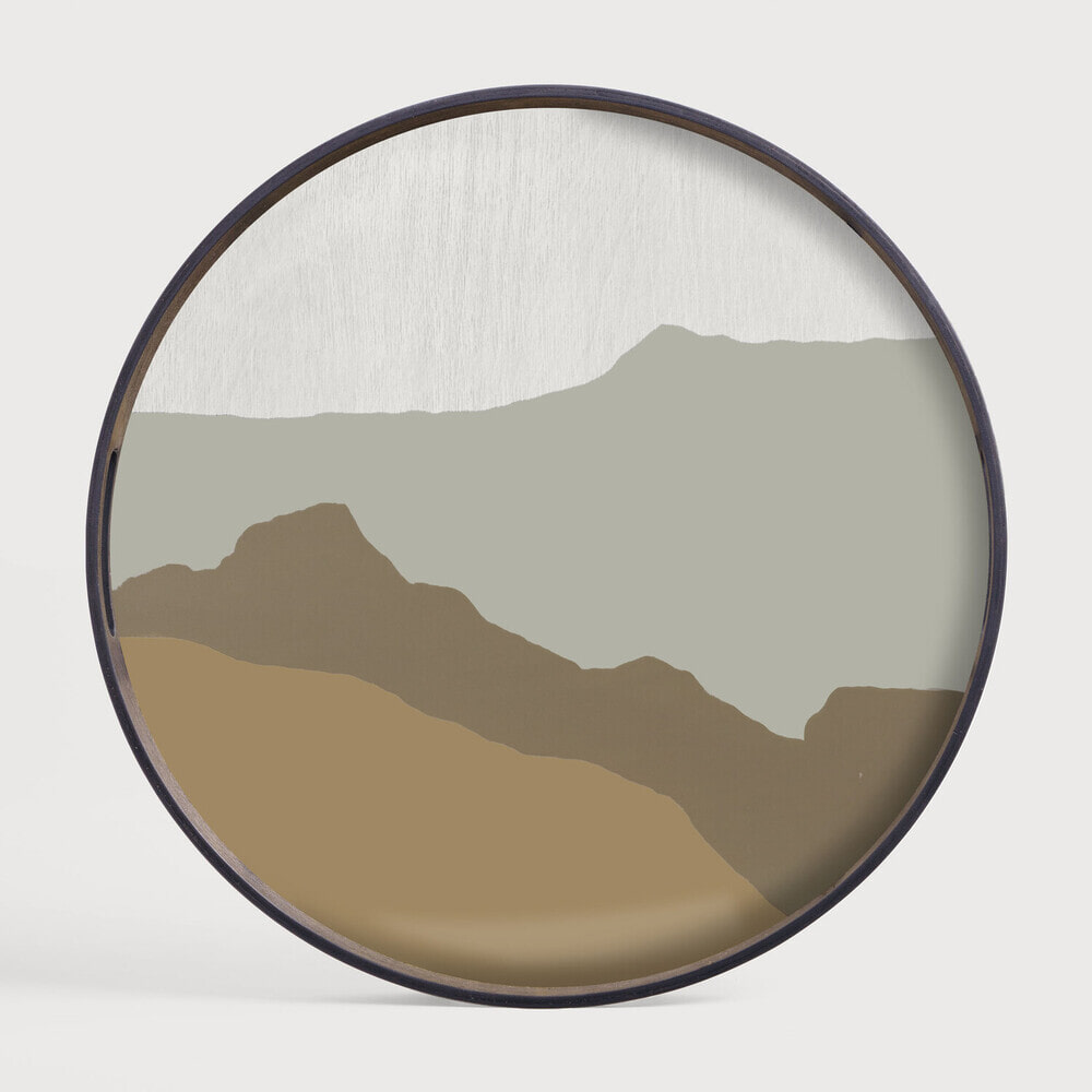 Ethnicraft Rond Dienblad Wabi Sabi 48cm - Zand | Ethnicraft