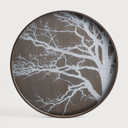 Ethnicraft Rond Dienblad White Tree 61cm - Wit | Ethnicraft