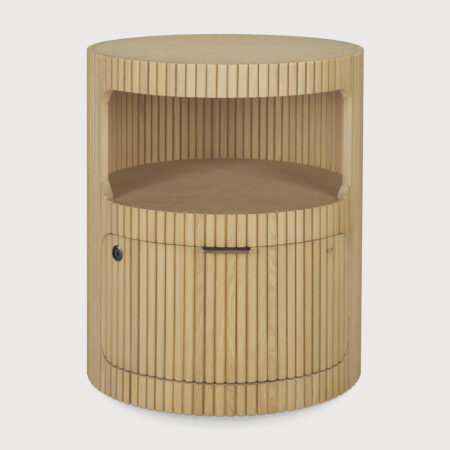 Ethnicraft Ronde Ladekast Boomerang Geolied Eikenhout - Naturel | Ethnicraft
