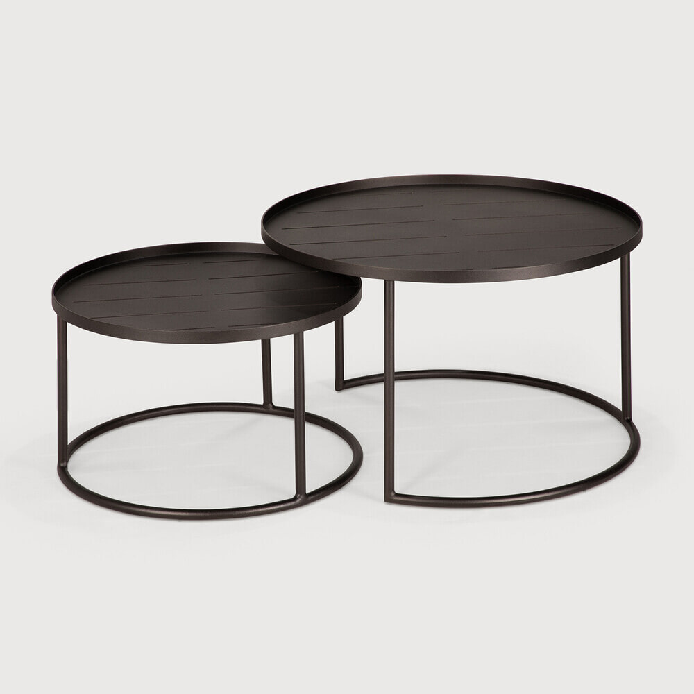 Ethnicraft Ronde Outdoor Bijzettafel Tray Aluminium
