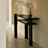Ethnicraft Sidetable Abstract Gevernist Teakhout