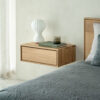 Ethnicraft Zwevend Nachtkastje Nordic Geolied Eikenhout - Naturel | Ethnicraft