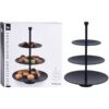 Excellent Houseware Etagere 3 Laags Mat Zwart | Excellent Houseware