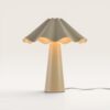 Falisse - Tafellamp Wit 40 cm - E14 fitting - Minimalistisch design - Bureaulamp - Gecoat Metaal - Met aan/uit-schakelaar | LUSENZ