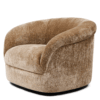 Fauteuil Cortona Swivel Mochaccino | Riviera Maison