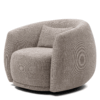 Fauteuil Leonardo Bright Taupe | Riviera Maison
