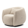 Fauteuil Leonardo Glossy flax | Riviera Maison