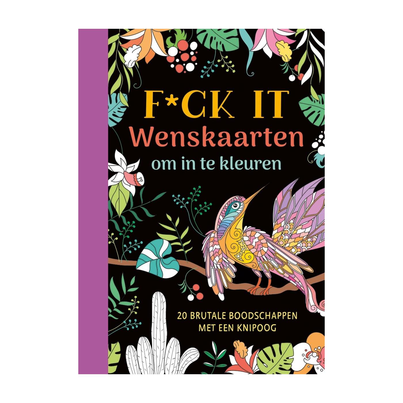 F*ck it - Wenskaarten om in te kleuren | Deltas