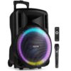 Fenton FT15LED MK2 party speaker met Bluetooth - Karaoke speaker met | Fenton