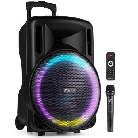 Fenton FT15LED MK2 party speaker met Bluetooth - Karaoke speaker met | Fenton