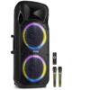 Fenton FT212LED MK2 party speaker met Bluetooth - Dubbele 12 inch | Fenton