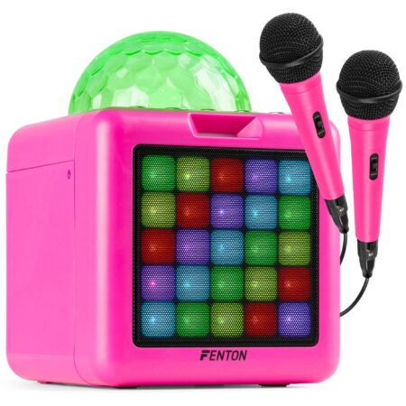 Fenton KAR15P karaokeset met Bluetooth en 2 microfoons - Inclusief | Fenton