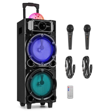 Fenton LIVE290 karaoke box met Bluetooth - Met 2 microfoons