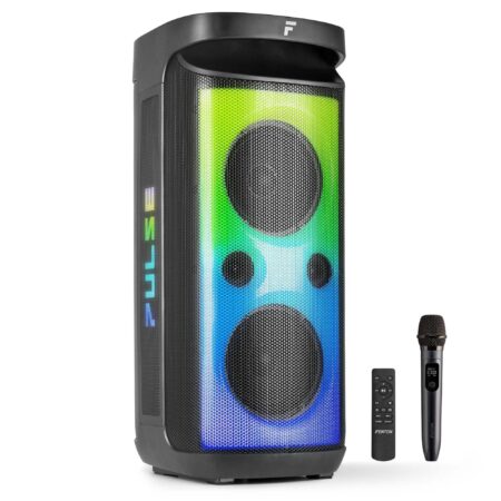 Fenton Pulse160 party speaker - Party box met LED's en oplaadbare accu | Fenton