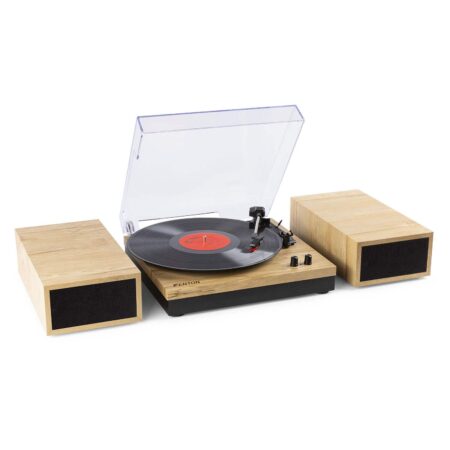 Fenton RP165L retro platenspeler met Bluetooth en speakers - Hout | Fenton