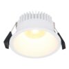 Finn LED inbouwspot - 10 Watt 900lm - 2700K warm wit - Dimbaar - Rond - Verzonken - IP44 waterdicht - Wit - Voor binnen