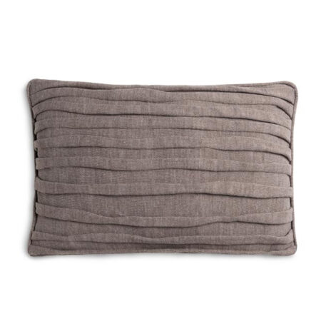 Finn kussen 60x40 taupe | Knit Factory