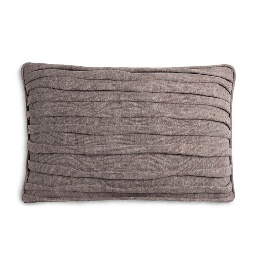 Finn kussen 60x40 taupe | Knit Factory