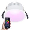 Finn smart inbouwspot - IP44 waterdicht - 10 Watt 630lm - Wifi + Bluetooth - RGBWW - Google Home