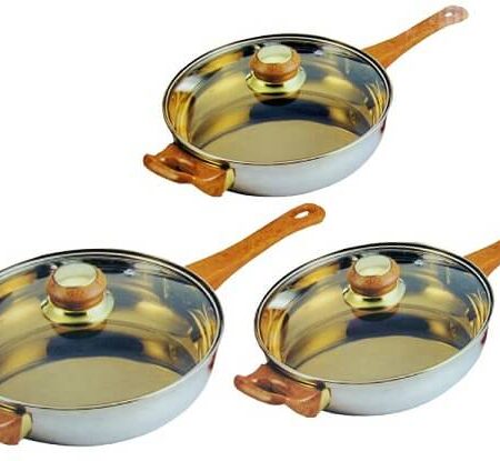 First Cuisine rvs braadpannenset (6 delig) | First Cuisine