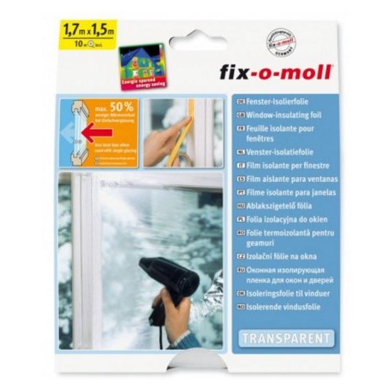 Fix-o-moll Raam-isolatiefolie 170x150cm | Fix-o-moll