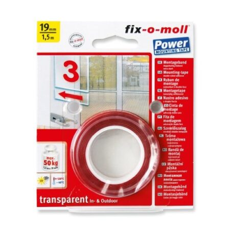 Fix-o-moll montagetape dubb.zijd 1.5x19 | Fix-o-moll