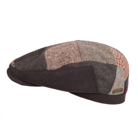 Flatcap Luigi Patchwork brown | Hatland