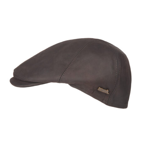 Flatcap Maiko Leather brown | Hatland