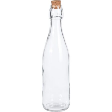 Fles glas met kurk 500ml transparant | Excellent Houseware