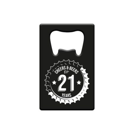 Flesopener metaal - 21 jaar | Paperdreams