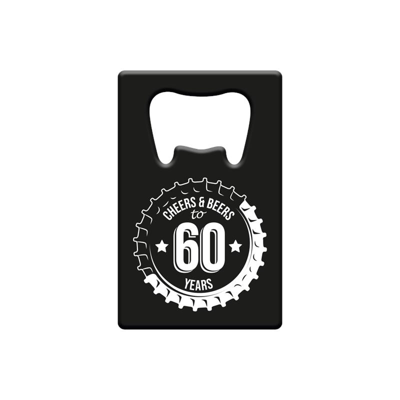 Flesopener metaal - 60 jaar | Paperdreams