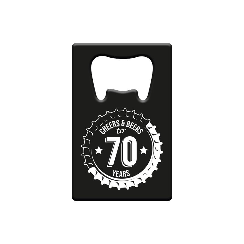 Flesopener metaal - 70 jaar | Paperdreams