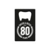 Flesopener metaal - 80 jaar | Paperdreams