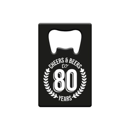 Flesopener metaal - 80 jaar | Paperdreams
