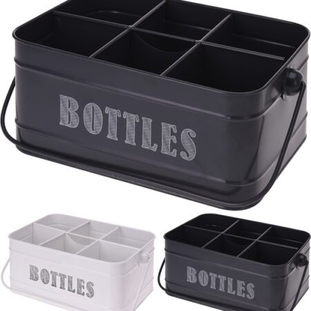 Flessenhouder metaal 28x19x13 cm | Z
