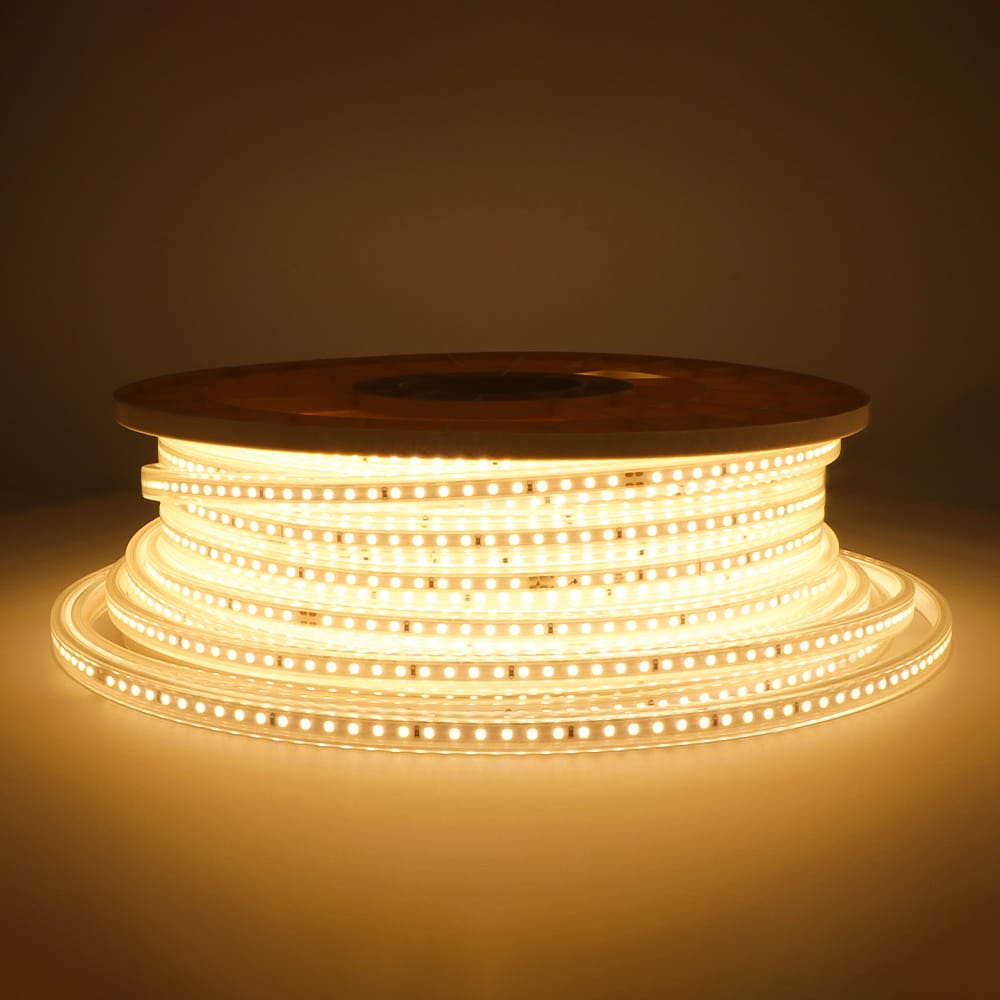 Flex120 LED Strip 50 meter - 3000K warm wit - IP65 waterdicht - Buiten & Binnen - 120 LEDs/m - 400 Watt 42.000 lumen - Inkortbaar per meter - Dimbaar | HOFTRONIC