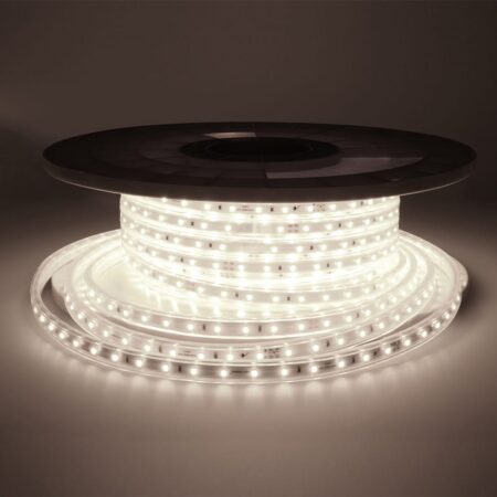 Flex60 LED Strip 25 meter - 6500K daglicht wit licht - IP65 waterdicht - Buiten & Binnen - 60 LEDs/m - 200 Watt 17.500 lumen - Inkortbaar per meter - Dimbaar | HOFTRONIC