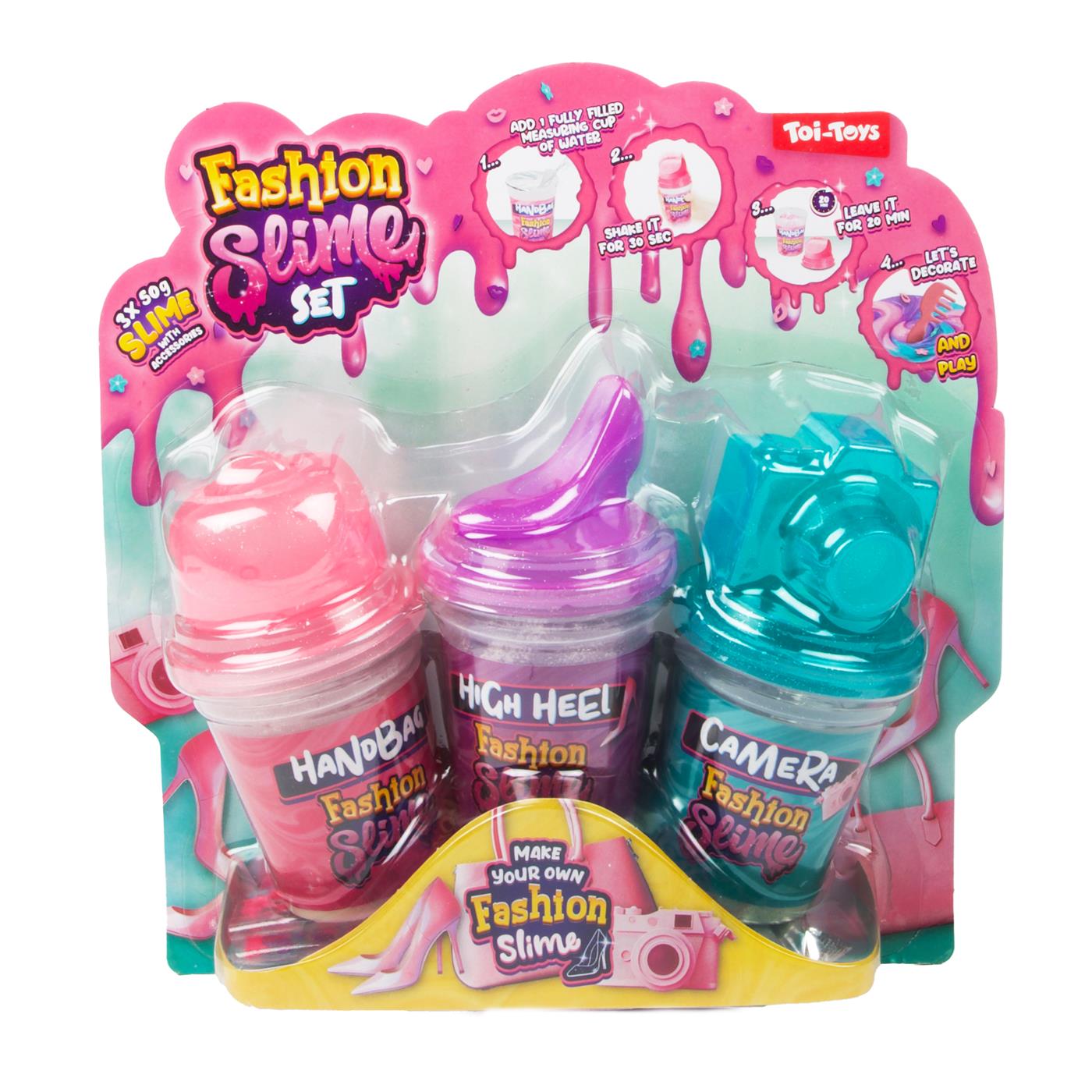 Fluffy slijmset Fashion met accessoires | Toi-Toys