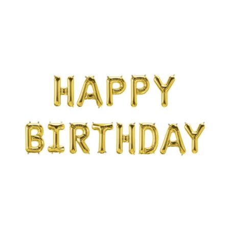 Folie ballon slinger - Happy birthday | Paperdreams