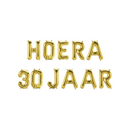 Folie ballon slinger - Hoera 30 jaar | Paperdreams