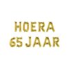 Folie ballon slinger - Hoera 65 jaar | Paperdreams