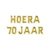 Folie ballon slinger - Hoera 70 jaar | Paperdreams