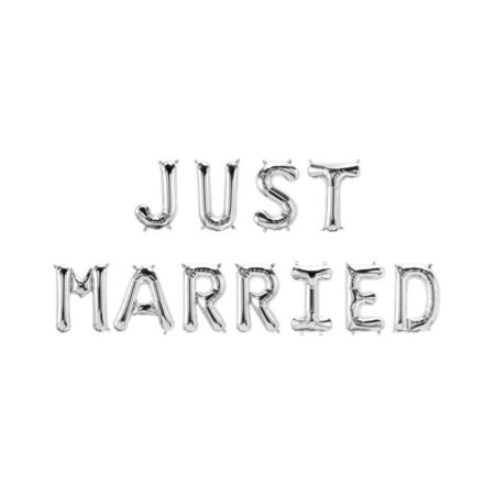 Folie ballon slinger - Just married | Paperdreams
