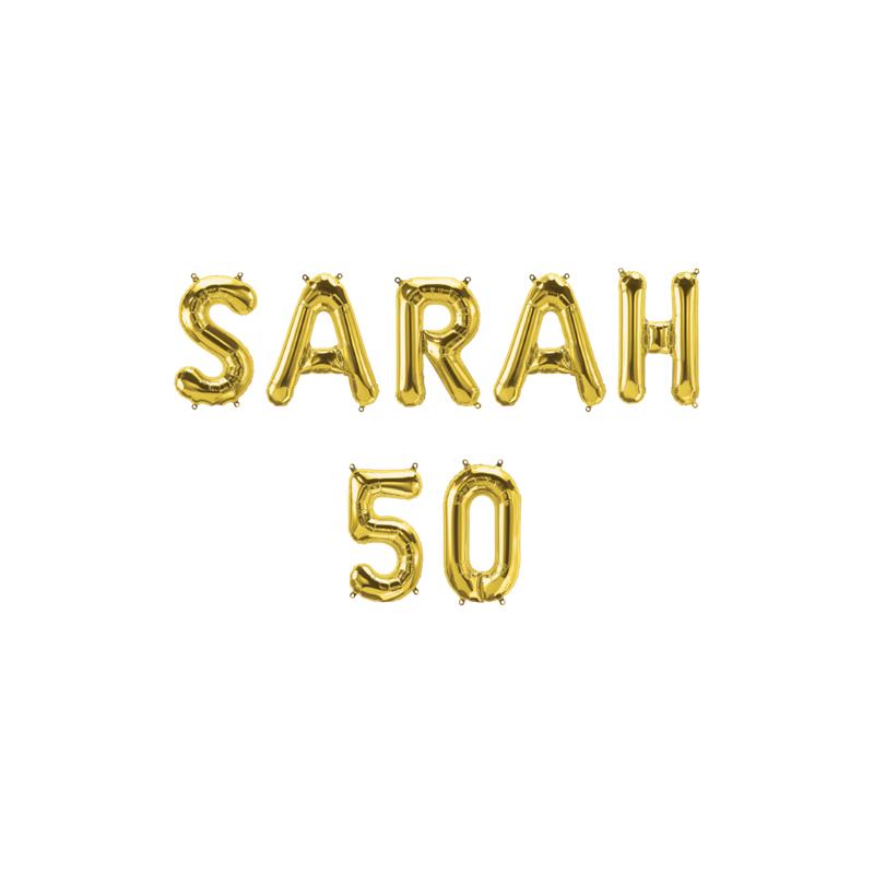 Folie ballon slinger - Sarah 50 | Paperdreams