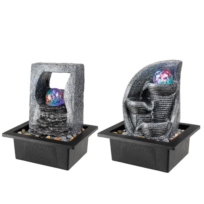 Fontein polyresin met bal kleur H25.5cm | Lumineo